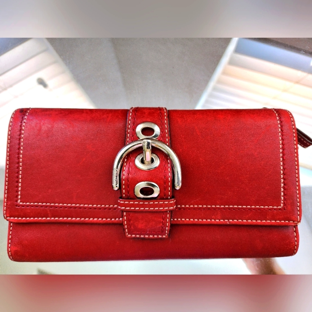 Coach Red Wallet